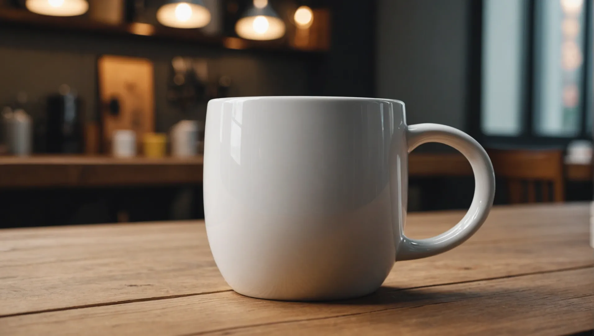 A ceramic mug with ergonomic design features