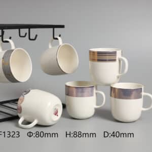 Classic Narrow-Rim Ceramic Cup 250ml Commercial Espresso/Tea Cup | OEM Customizable