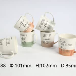 Tea Cup Reusable Porcelain Cup Multi-colored Ceramic Coffee Mug